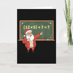 Lustiger 67 Sechs Sieben Mathematik-Lehrer Weihnac Karte