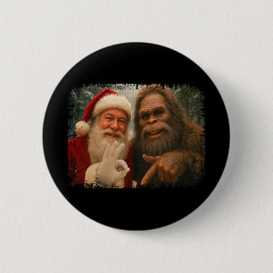Lustiger 67 Weihnachtsmann mit Bigfoot Six Seven 6 Button