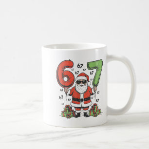 Lustiger 67 Weihnachtsmann Six Seven Weihnachten 6 Kaffeetasse