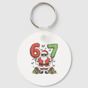 Lustiger 67 Weihnachtsmann Six Seven Weihnachten 6 Schlüsselanhänger