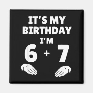 Lustiger 6 7 13. Geburtstag - 13. Geburtstag Sechs Magnet