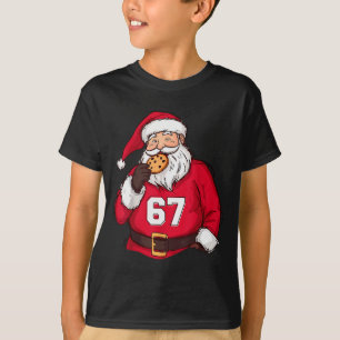 Lustiger 6 7 Meme Brainrot Weihnachtsmann Für Jung T-Shirt