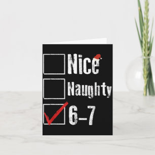 Lustiger 6-7 Meme Nice Unanständiger 67 Weihnachte Karte
