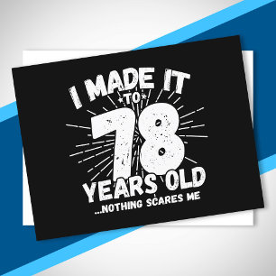 Lustiger 78. Geburtstags-Spruch Sarkastisch 78 Jah Postkarte