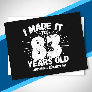 Lustiger 83. Geburtstags-Spruch Sarkastisch 83 Jah Postkarte