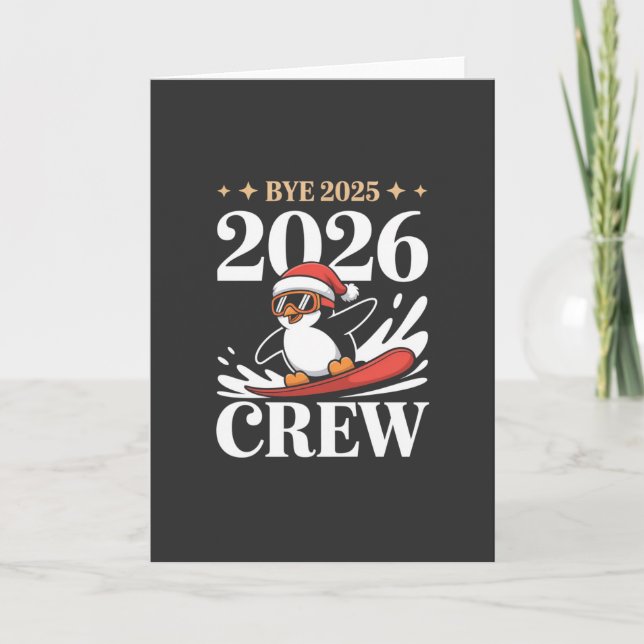 Lustiger Abschied 2025 2026 Crew Neues Jahr Freund Karte (Vorderseite)