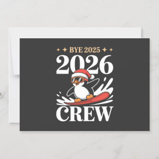 Lustiger Abschied 2025 2026 Crew Neues Jahr Freund Magneteinladung