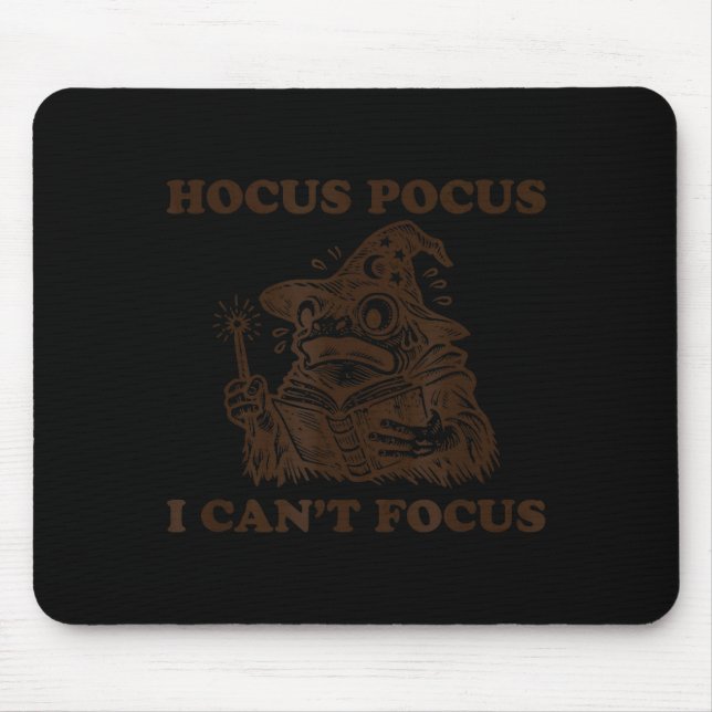 Lustiger ADHD-Frosch-Zauberer - ich kann mich nich Mousepad (Vorne)