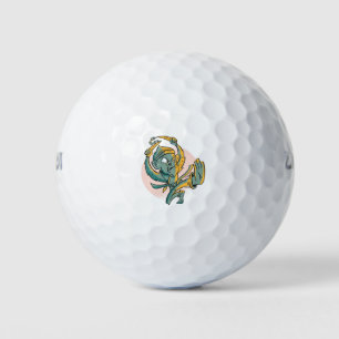 Lustiger Affe Banane Kämpfer Golfball