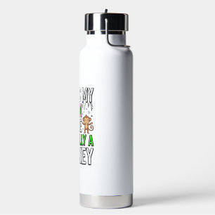 Lustiger Affe Mensch Kostüm Halloween-Shirt-Design Trinkflasche