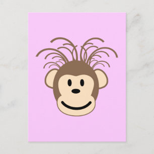 lustiger Affe Postkarte