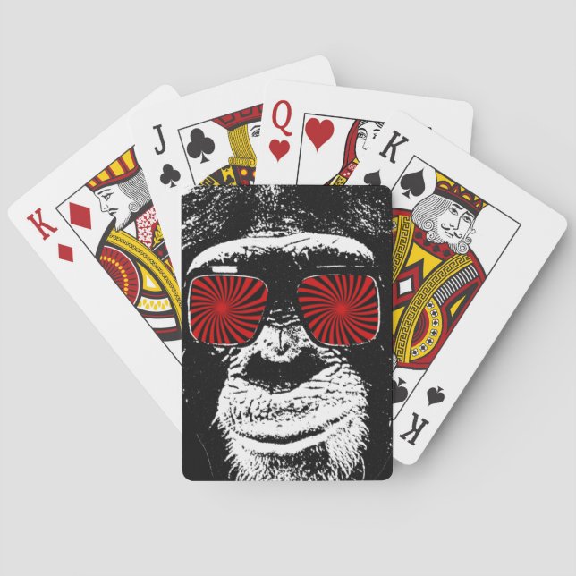 Lustiger Affe Spielkarten (Rückseite)