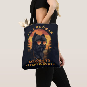 Lustiger Affenpinscher-Hunde-Elternteil Tasche