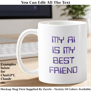 Lustiger AI/Chatbot Geeky Tech Enthusiast Custom P Kaffeetasse