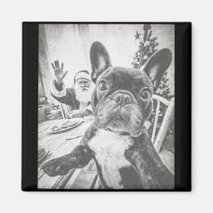 Lustiger Ai Französischer Bulldogge Selfie Mit San Magnet