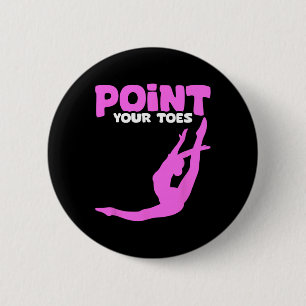 Lustiger Akro-Gymnastik-Trainer Gymnast Llerina Ll Button