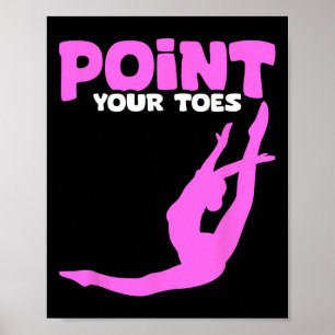 Lustiger Akro-Gymnastik-Trainer Gymnast Llerina Ll Poster