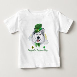 Lustiger Alaskan Malamute Gold St. Patricks Day Baby T-shirt