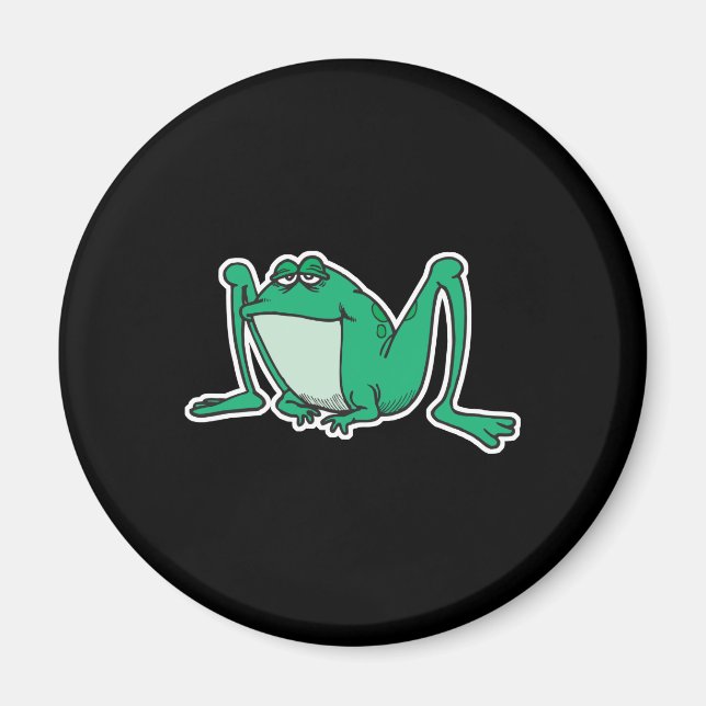 lustiger alberner Frosch Magnet (Vorne)