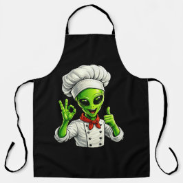 Lustiger Alien-Koch-Design Cute Space Cook mit Koc Schürze