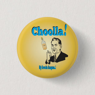 Lustiger Alkohol-Anagramm-Humor Button