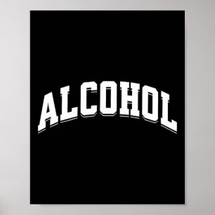 Lustiger Alkohol-Trink-Prep-Aesthetic-Bier-Wein  Poster