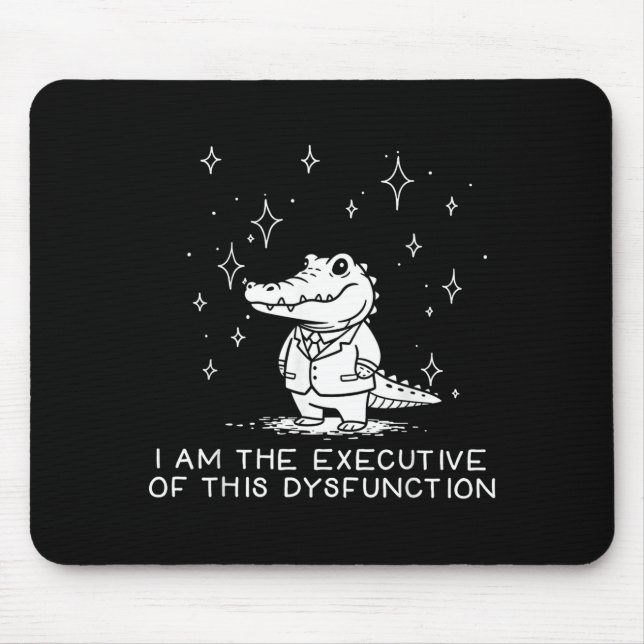 Lustiger Alligator Ich Bin Der Geschäftsführer Die Mousepad (Vorne)