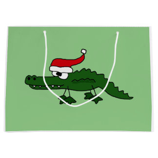 Lustiger Alligator in der Große Geschenktüte