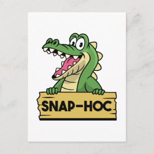 Lustiger Alligator-Liebhaber und Zoodompteur Kroko Postkarte