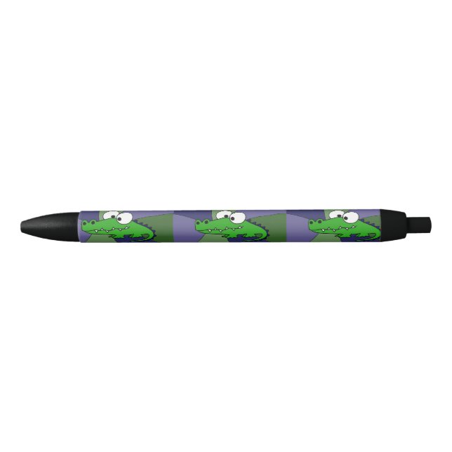 Lustiger Alligatorabstrakter Tinten-Stift Kugelschreiber (Vorderseite)