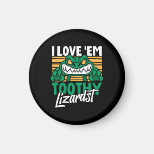 Lustiger Alligatorliebhaber und Krokodilpfleger Magnet