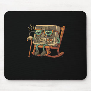 Lustiger alter Gamer Gaming Retro 80er 90er Videos Mousepad