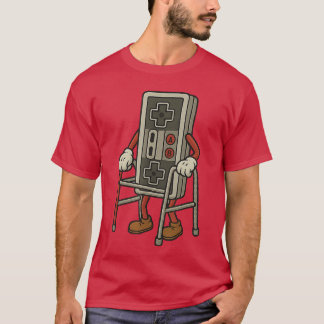 Lustiger alter Gamer Gaming Retro 80er 90er Videos T-Shirt