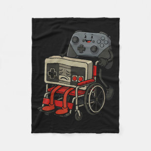 Lustiger alter Gamer Gaming Retro-Design Fleecedecke