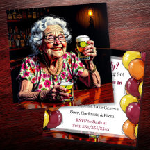 Lustiger Alter Humor Saloon Geburtstagsfeier