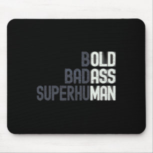 Lustiger alter Mann sagt Gag-Geschenk Geburtstag f Mousepad