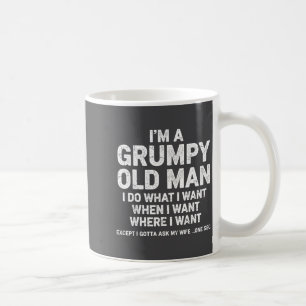 Lustiger alter Mann, witziger Vater, Ehemann, Opa Kaffeetasse