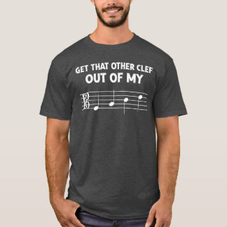 Lustiger Altschlüssel weg von meinem Gesicht für O T-Shirt