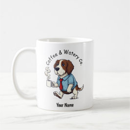 Lustiger American Water Spaniel Geschäftsanzug Kaf Kaffeetasse