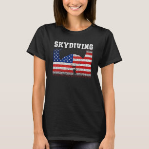 Lustiger amerikanischer Fallschirmspringer Skydive T-Shirt