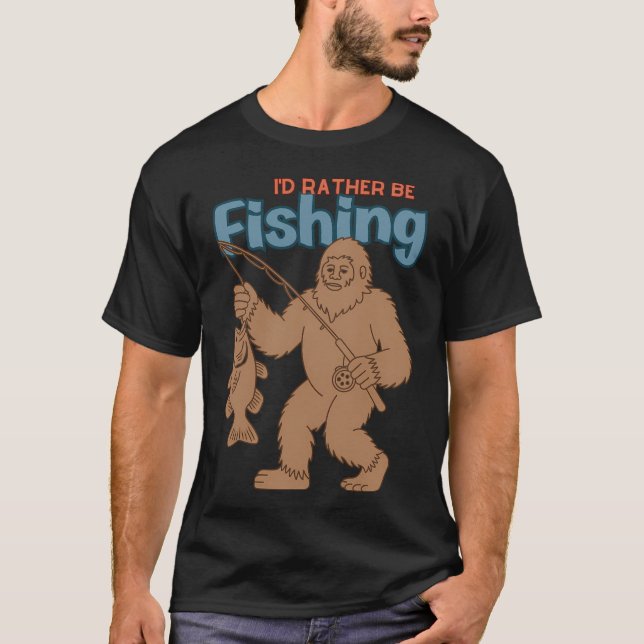 Lustiger Amerikanischer Flagge Fisch Fischer Ameri T-Shirt (Vorderseite)