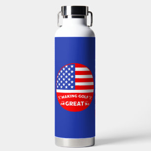 Lustiger amerikanischer Golfspieler Trinkflasche