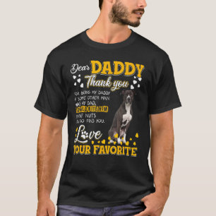 Lustiger Amerikanischer Pit Bull Lieber Daddy Dank T-Shirt