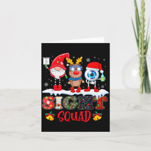 Lustiger Anblick Squad Gnom Rentier Weihnachtsmann Karte