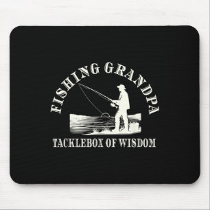 Lustiger Angel-Opa-Dankeschön-Tacklebox voller Wei Mousepad