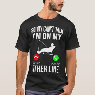 Lustiger Angel-Vater Sorry Kann Nicht Reden Ich Bi T-Shirt