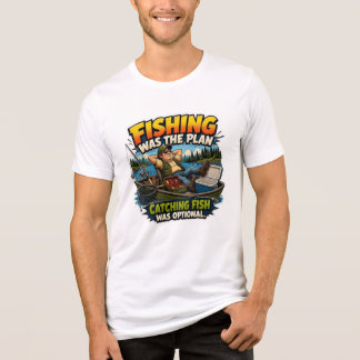 Lustiger Angelplan war der Plan Fische fangen war  Tri-Blend Shirt