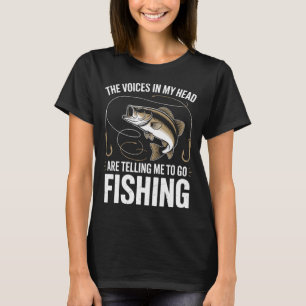 Lustiger Angler beim Fischen T-Shirt