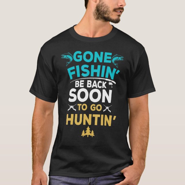 Lustiger Angler Jäger Fischer T-Shirt (Vorderseite)