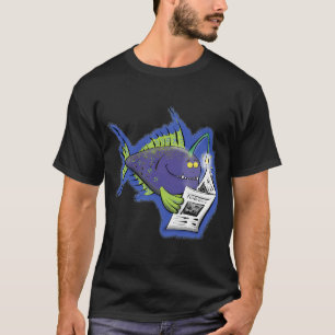 Lustiger Anglerfisch Cartoon T-Shirt